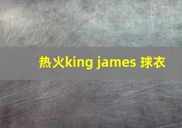 热火king james 球衣